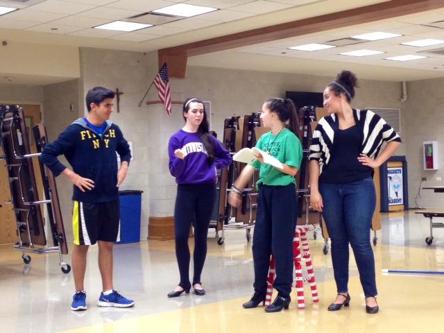 Evan Sellas, Meghan Rooney, Camille Theriault, and Bridget Adams-King shine as Orin Scrivello and the Doo Wop girls.