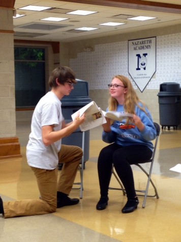 Katie Uphues and Kyle Norbut as Audrey and Seymour