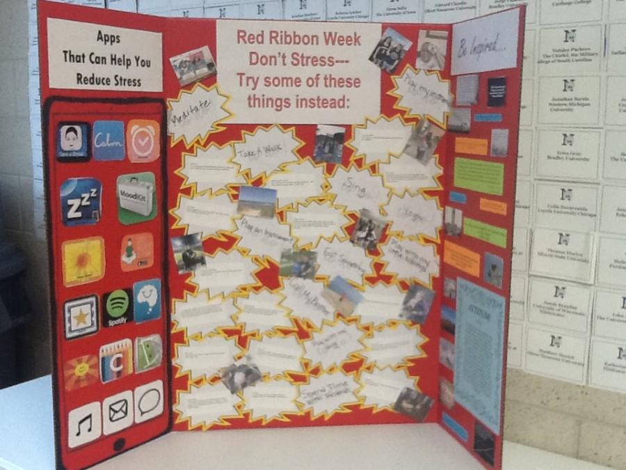 A+display+of+healthy+stress+relievers+was+shared+with+students+during+lunches.+The+goal+of+Red+Ribbon+Week+was+to+encourage+students+to+find+healthy+ways+to+manage+stress.+