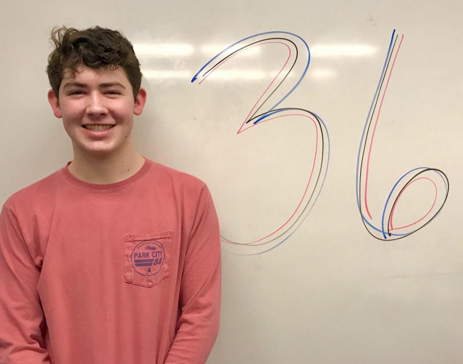 Metzger earns a perfect ACT score.