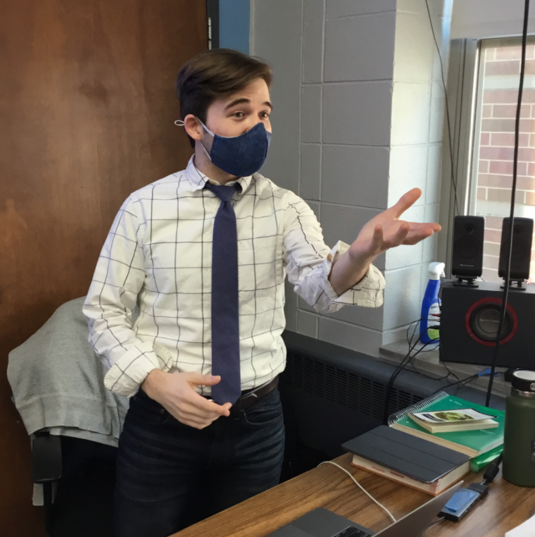 English department welcomes renaissance man Dustin Uher 