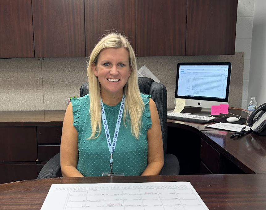 Meg Gardner in her office.  
