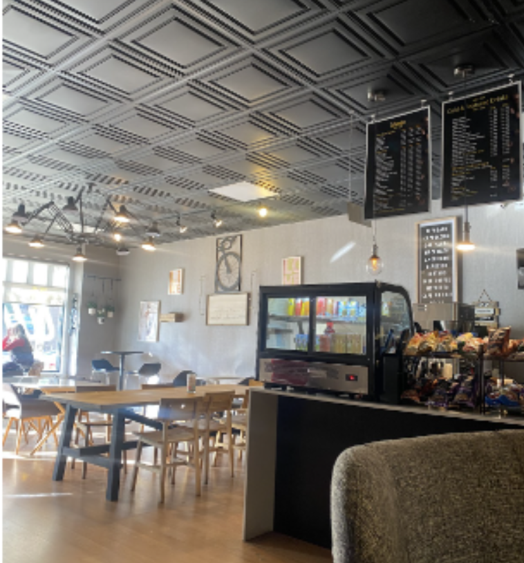 The interior of Wheelys Coffee Lounge