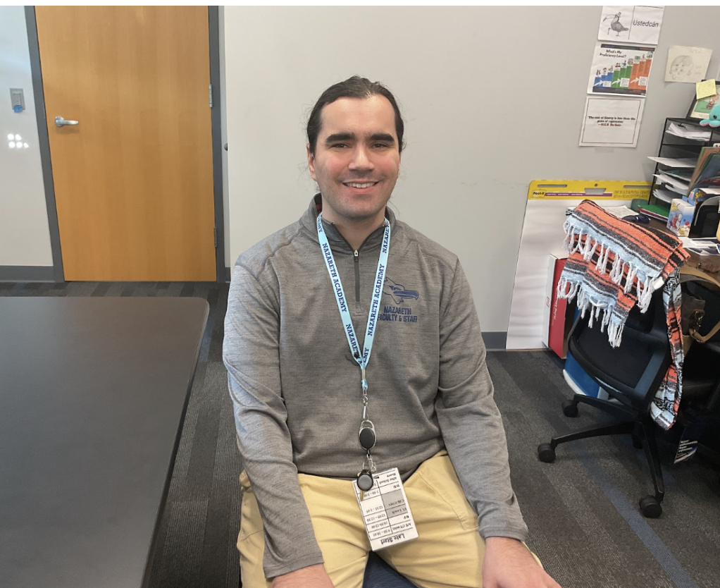 Corcoran in the World Language office in M208.